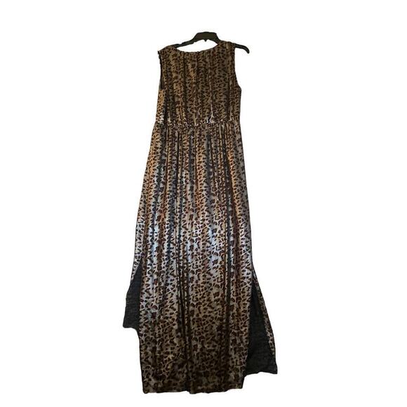 Villa Clothes Women's Leopard Print Sleeveless Maxi Dress Size XL Scoop Neck - Picture 2 of 10